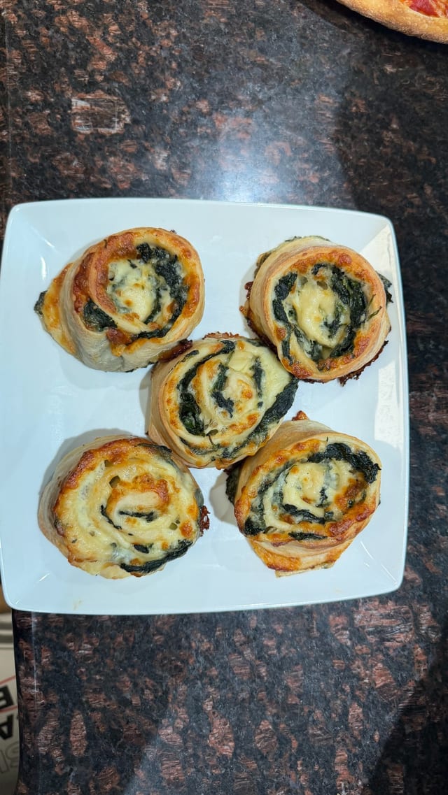 Individual Spinach Roll.