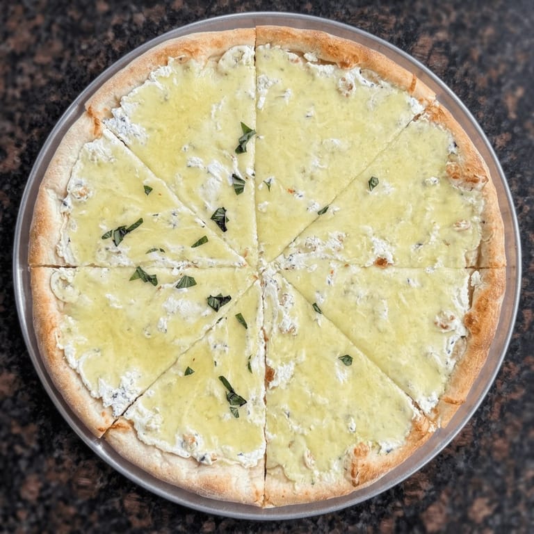 Savor Our White Pizza