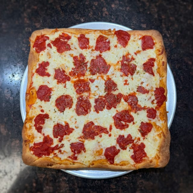 Sicilian Pizza Slice.