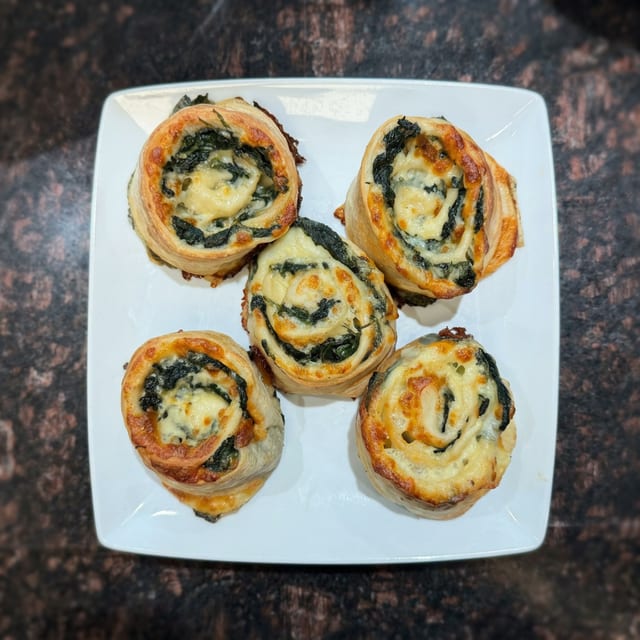 Family Style Spinach Roll.
