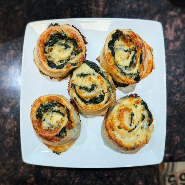 Individual Spinach Roll.